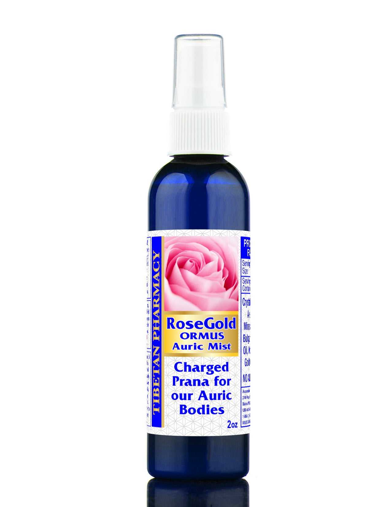 Rose Gold ORMUS Auric Mist for Energy Field Cleansing